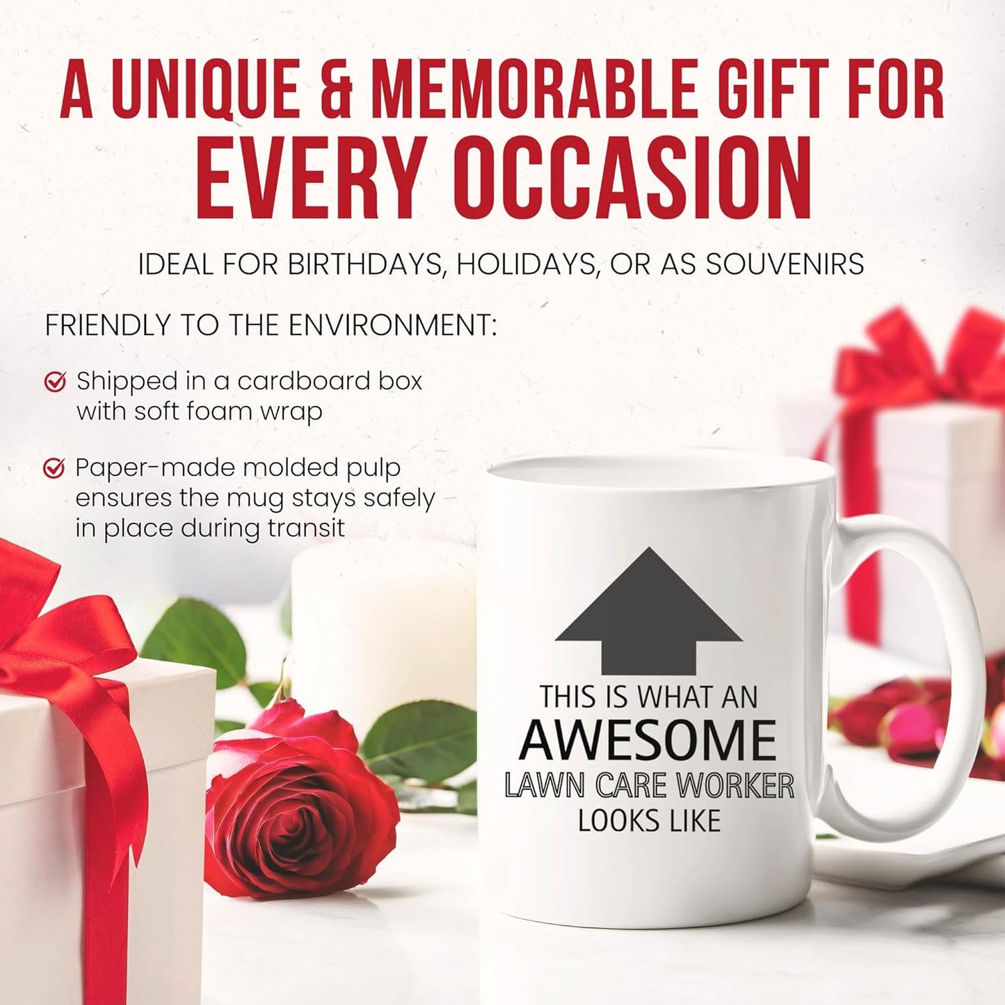 Awesome Lawn Care Worker Looks Like Mug - Specialist Coffee Cup - Gardening Enthusiast Funny Gift From Friends - Management Tea Mugs - Cups - 11 Oz Ceramic Gifts For Birthday, Him, Her, Christmas