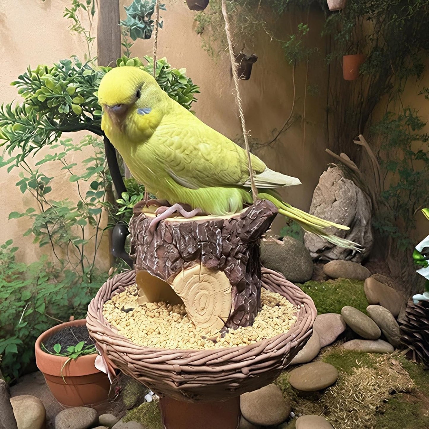 Wild Feeders - Weatherproof Bird Feeding Tray | Outdoor Feeding Station with Spacious Design for Wild Birds, Parrots, Cockatiels, Finches, Budgies, Lovebirds, and Canary Enjoyment in Gardens, Patios,