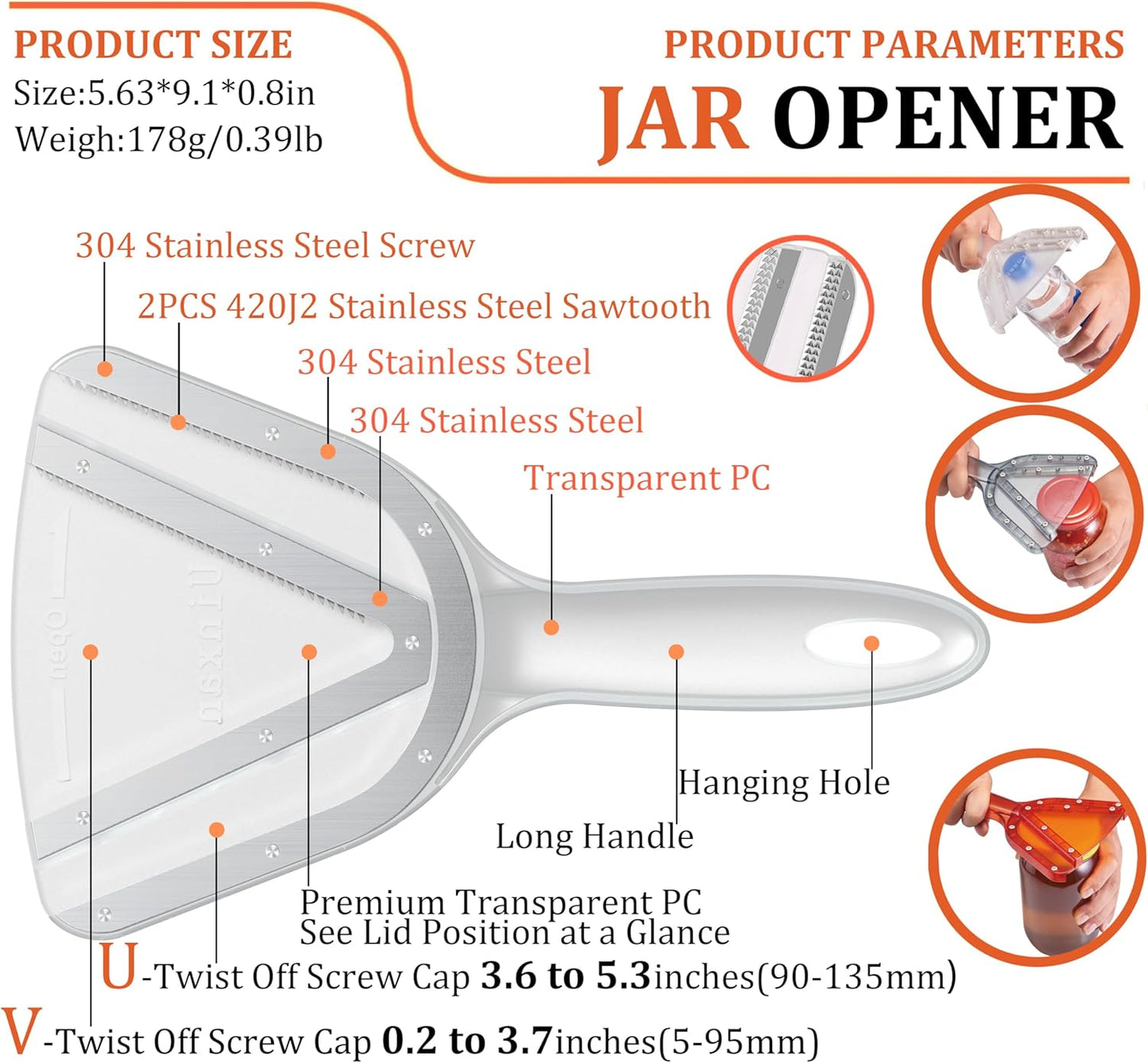 Jar Opener for Weak Hand & Seniors with Arthritis,Easy Twist Off Bottle Caps,Patent | Unique Kitchen Gadgets,Handheld Lid Top Open for Elderly/Women/Men (Blue)