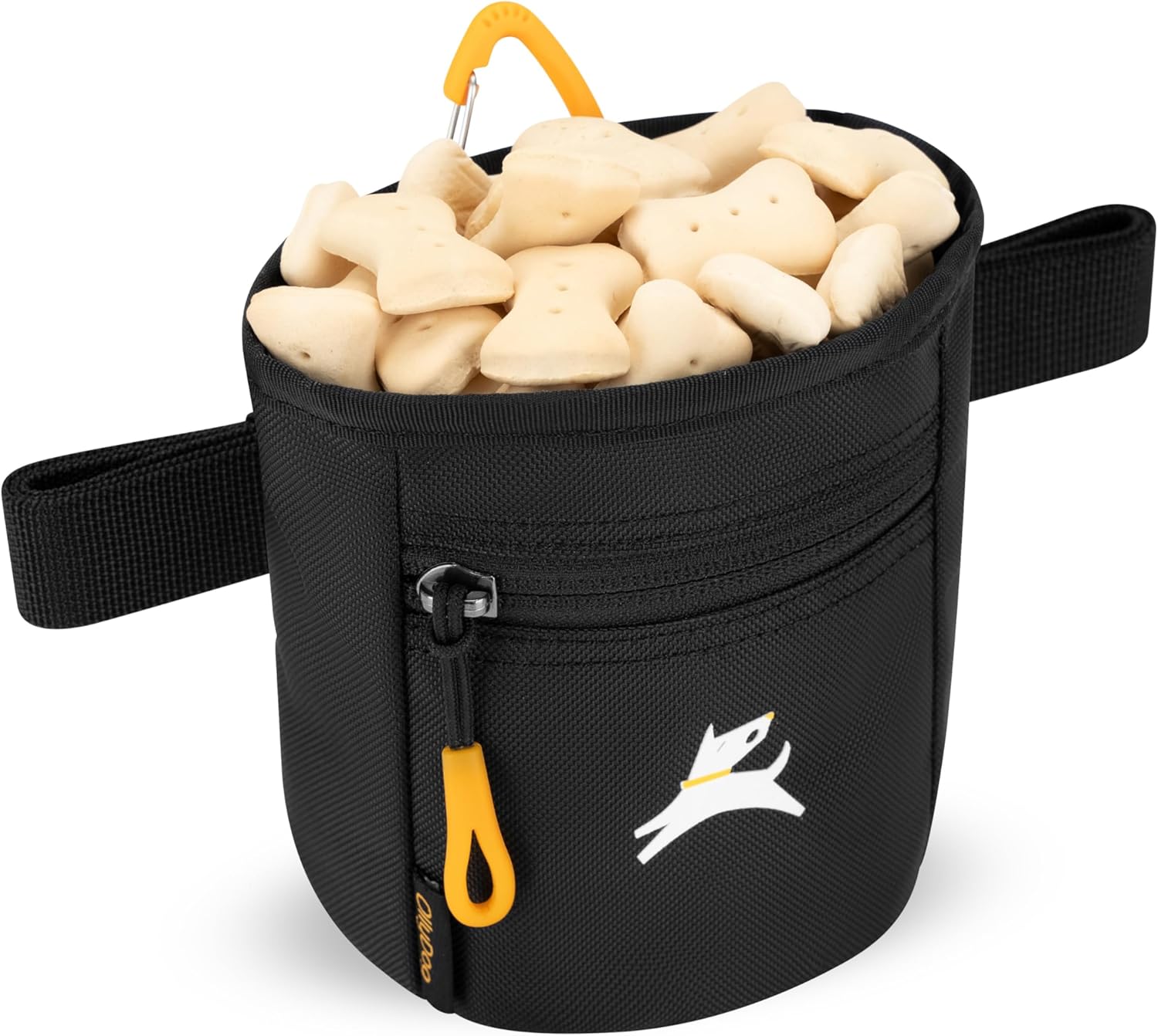 OllyDog Goodie Treat Bag, Dog Treat Pouch, Waist Belt Clip for Hands-F