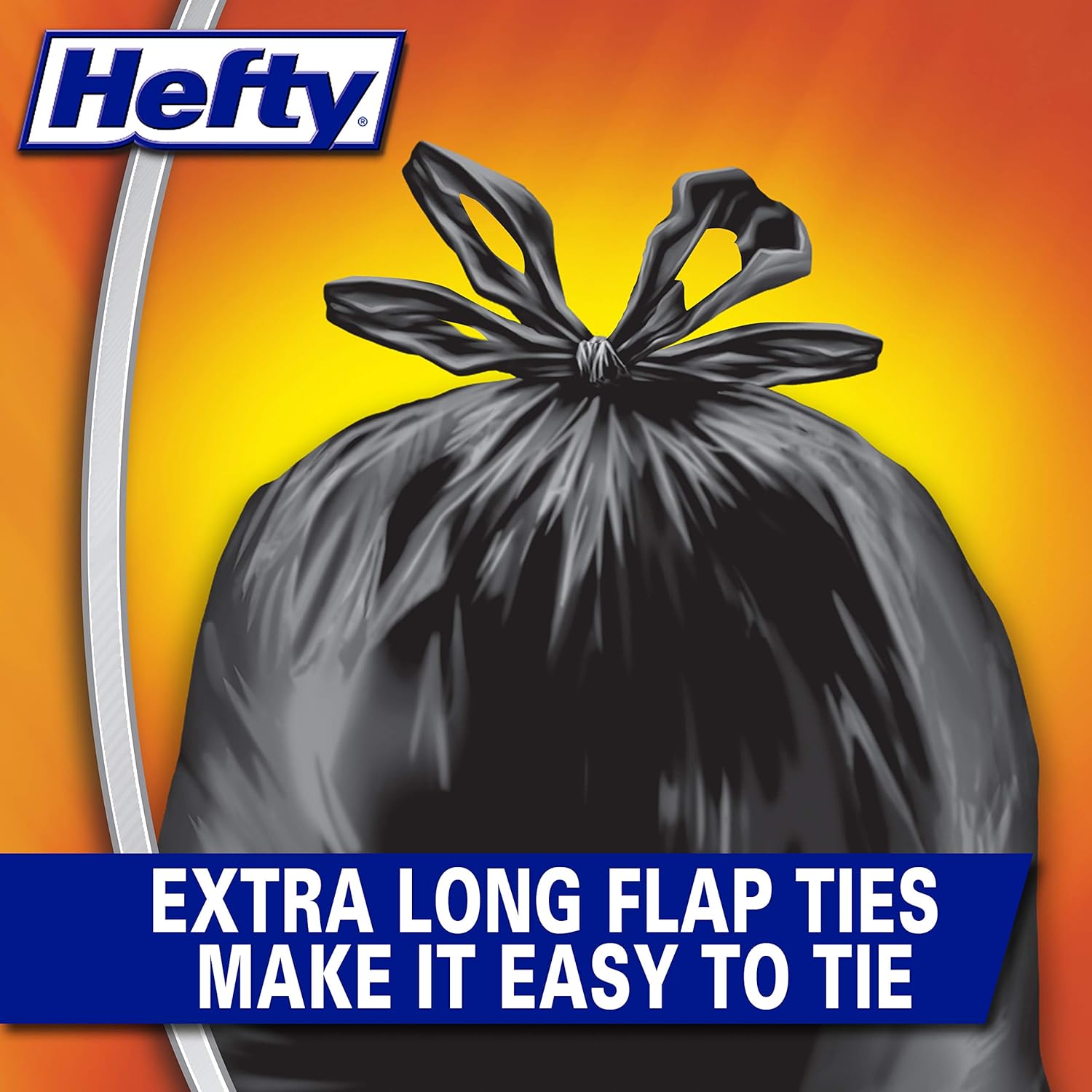Hefty Load & Carry Heavy Duty Contractor Large Trash Bags, 42 Gallon, 