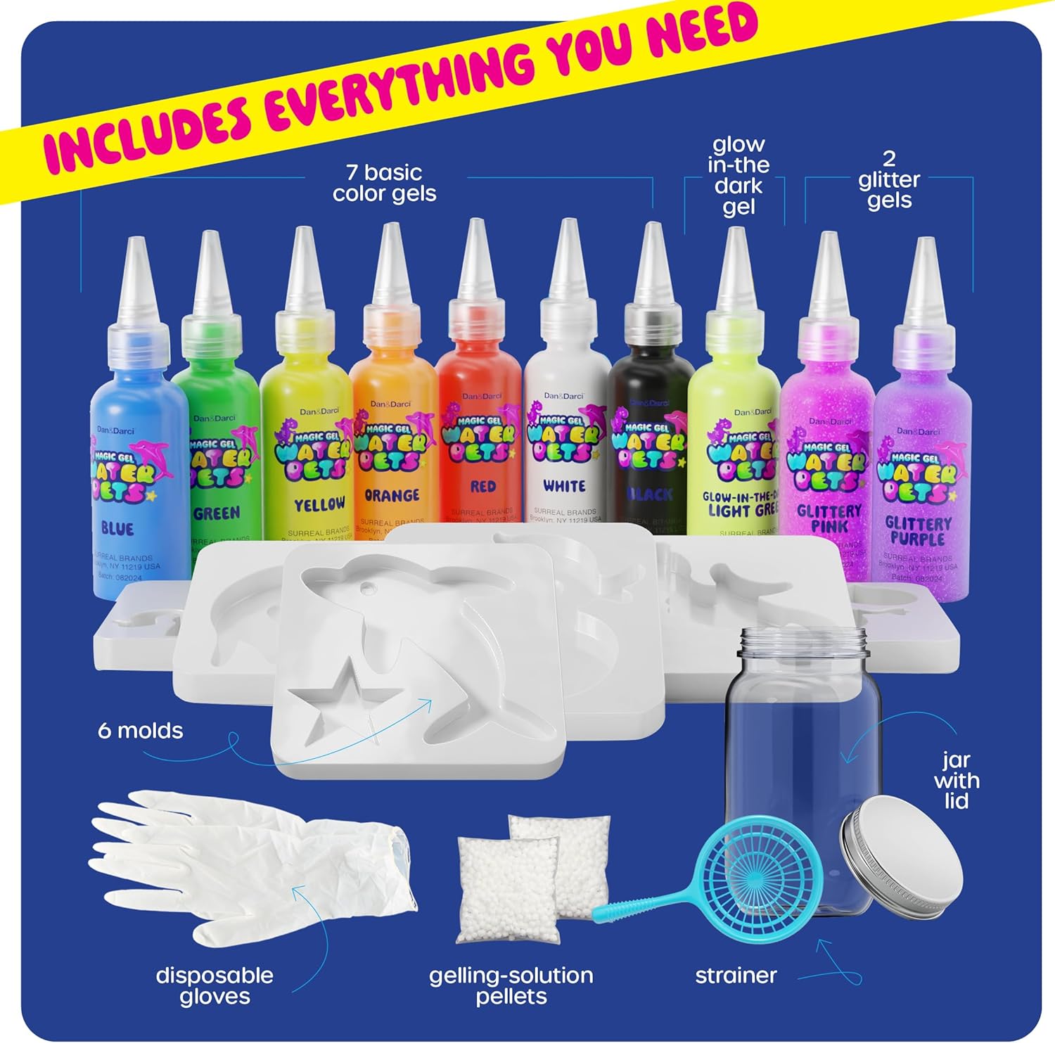 Dan&Darci Aqua Fairy Water Gel Kit for Kids - Easter Gift - Magic Elf 