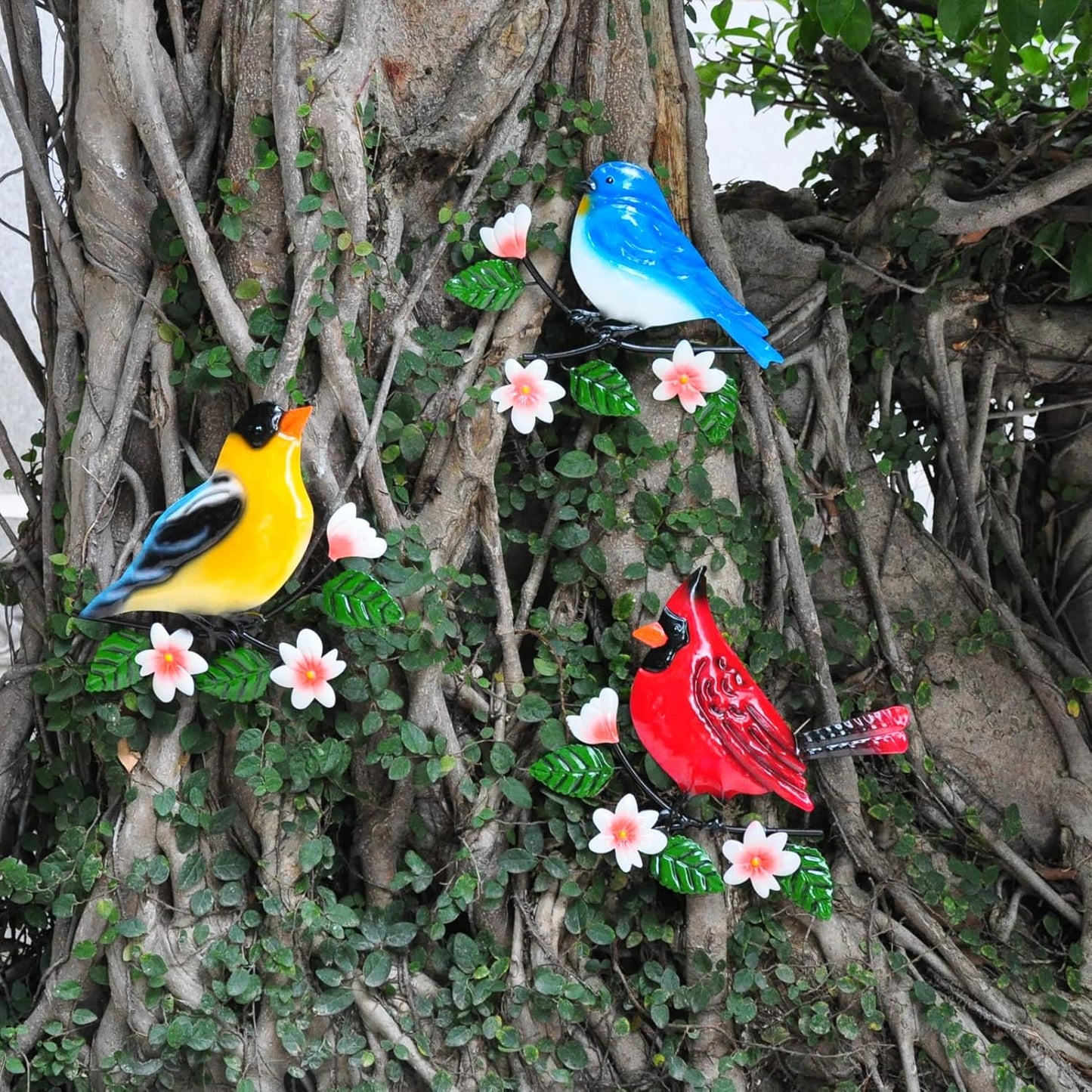 Metal Bird Wall Decor Bird Wall Art Metal Outdoor Wall Art Suitable for Garden Art Clearance Outdoor Wall Decorations for Patio Set of 3