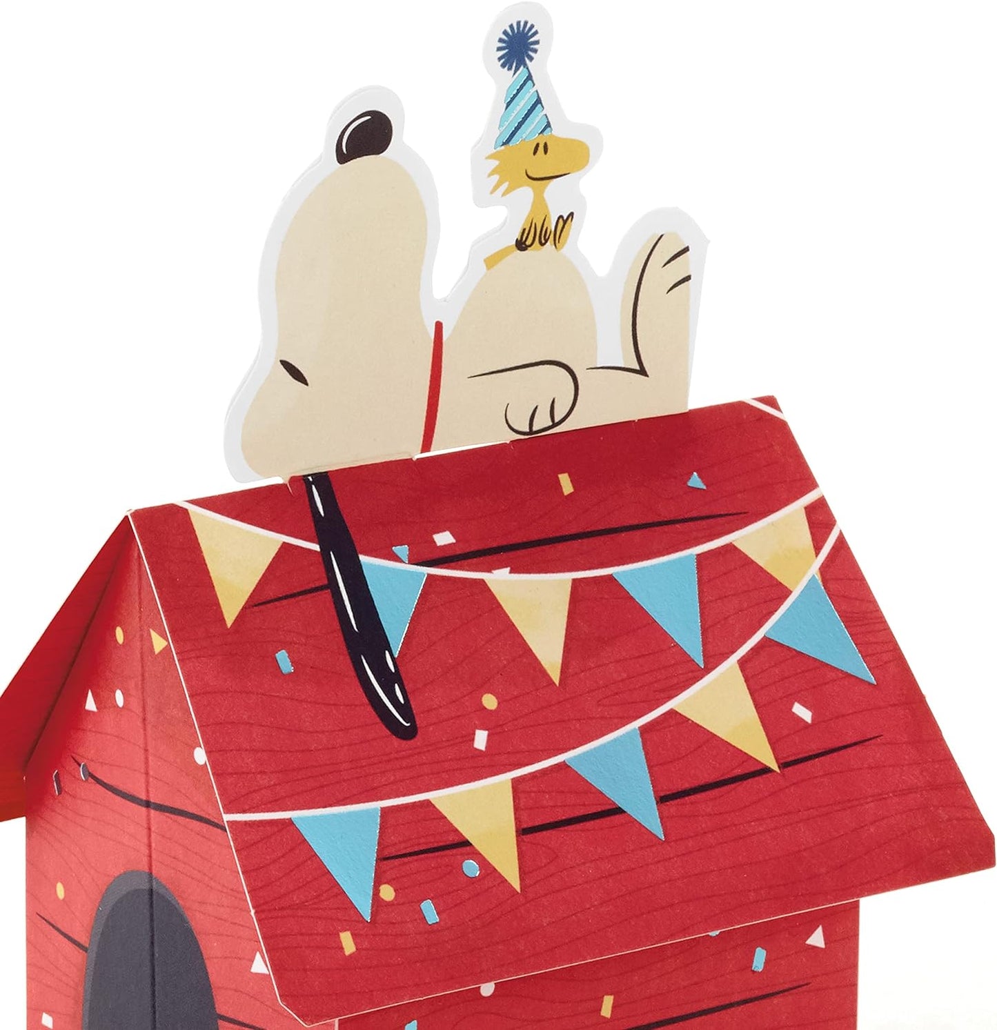 Hallmark Paper Wonder Peanuts Pop Up Birthday Card (Snoopy Dog House)