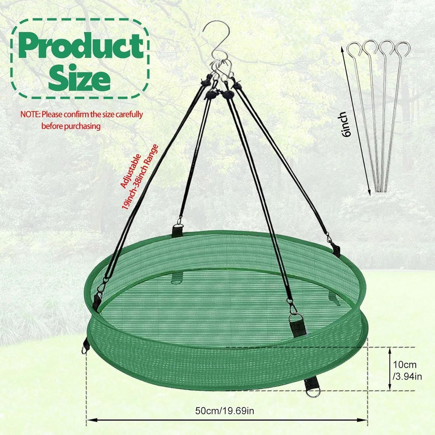 Bird Feeders, Outdoor Tray, 19.6 Inch Spill Guard Mesh Feeding Tray with Hangable Design, Avian Feeder with Sturdy Construction, Garden Supplies, Bird Feeders for Finch Hummingbird Watching