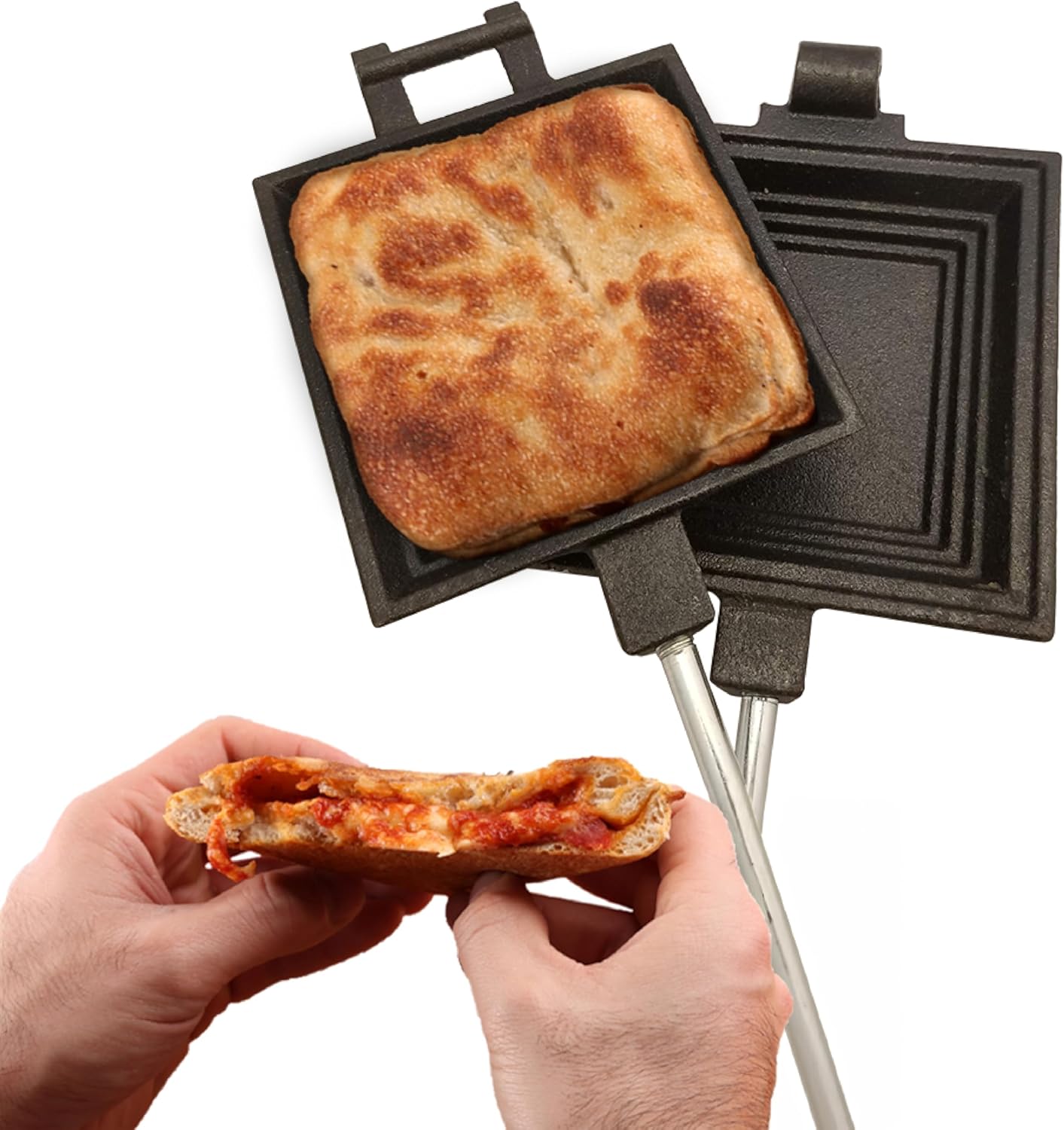 Coghlan's Cast Iron Camp Cooker - Pre-Seasoned Pie Iron Sandwich Maker