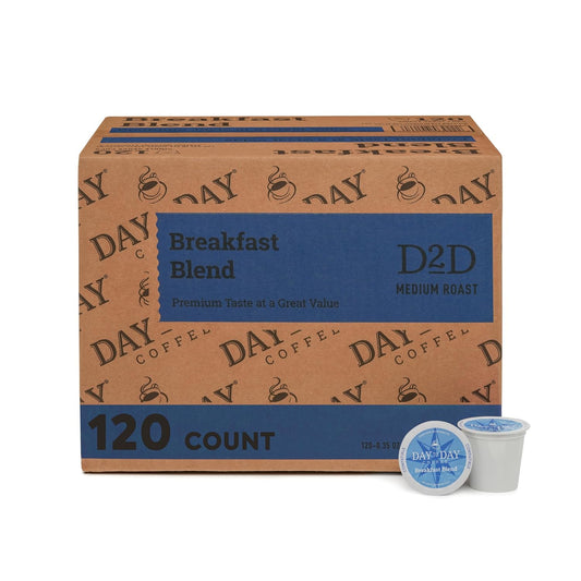 Day To Day Coffee Breakfast Blend Medium Roast Coffee Pods, 120 Count,