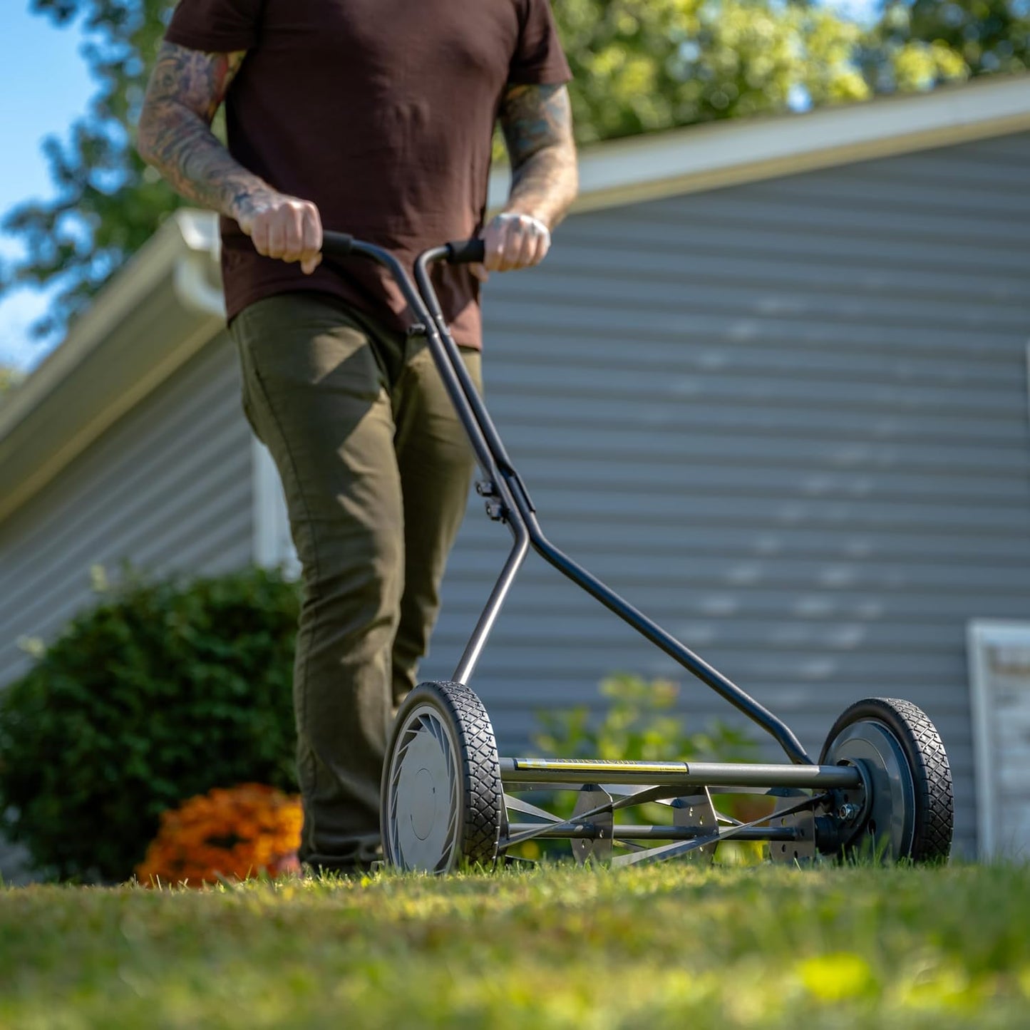 American Lawn Mower Company 1415-16 16-Inch 5-Blade Push Reel Lawn Mow