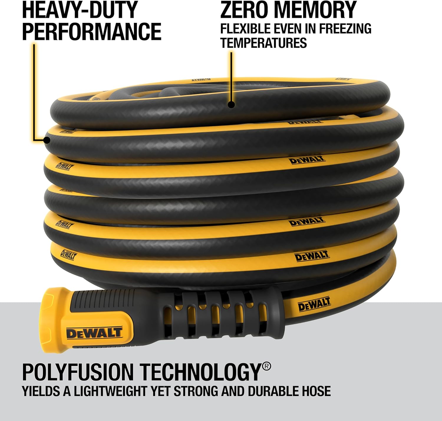 DEWALT Professional Grade Heavy Duty Garden Hose 100 Feet x 5/8 Inch