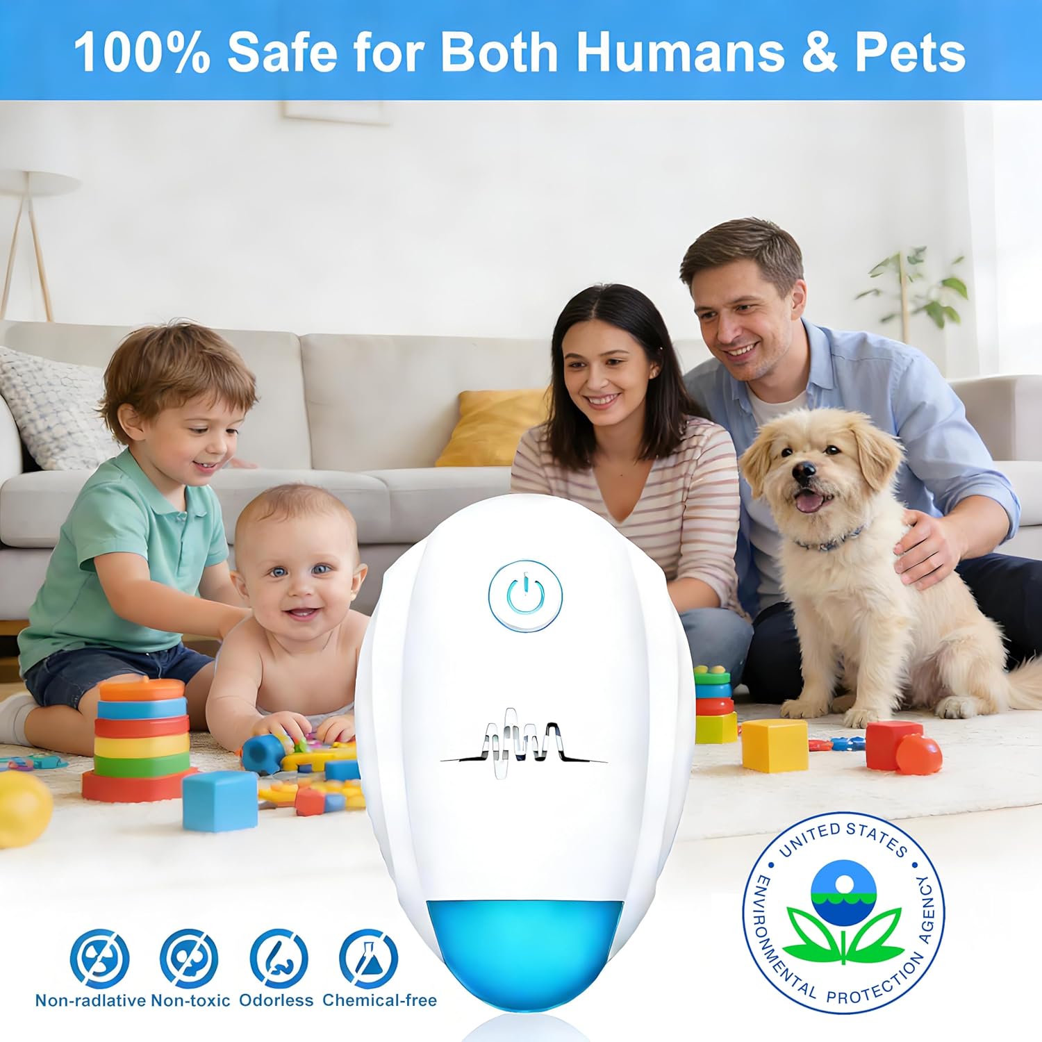 2026 Upgraded Ultrasonic Repeller 6 Packs,Indoor Ultrasonic Repellent,
