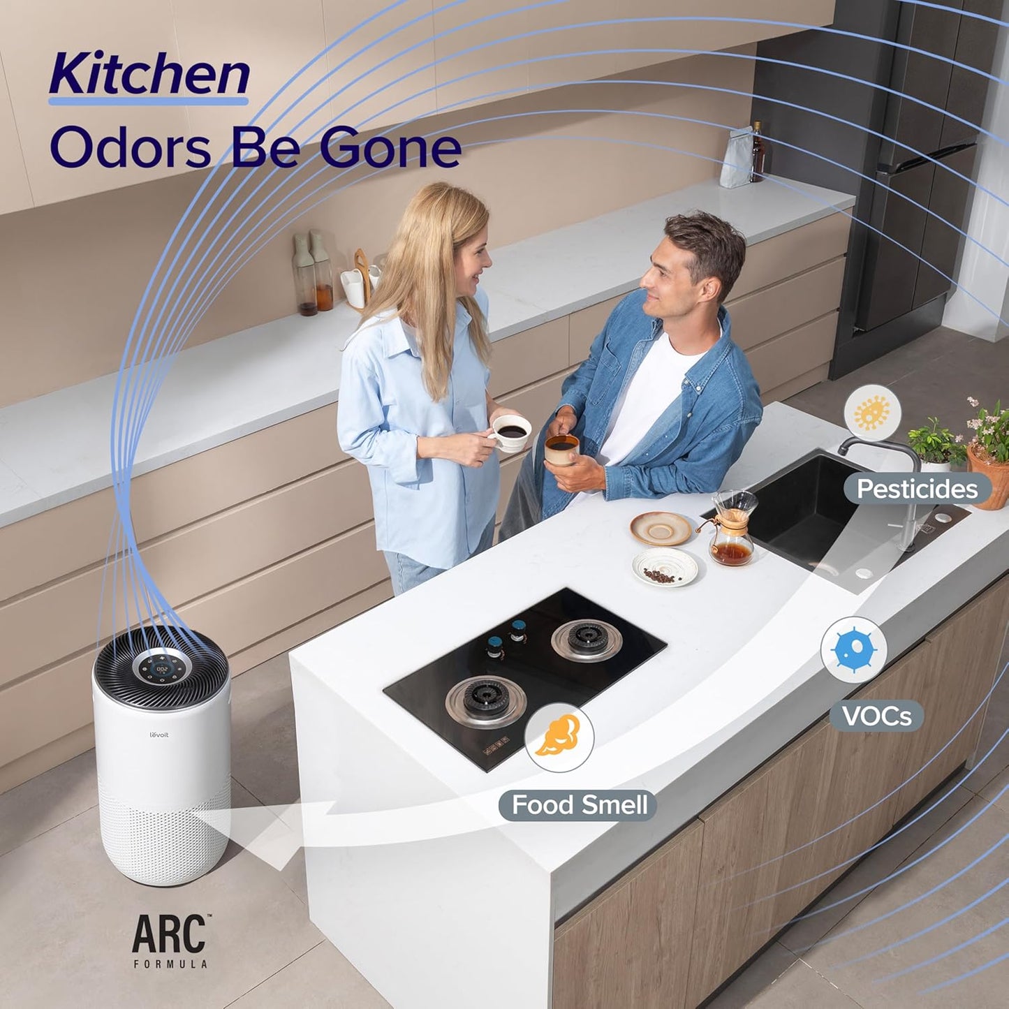 LEVOIT Air Purifiers for Home Large Room Up to 1733 Ft² With HEPA Slee