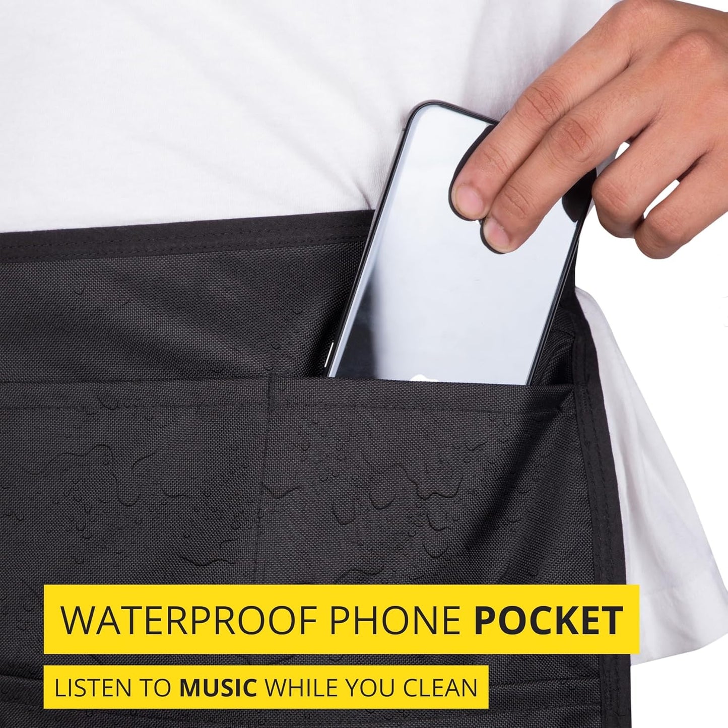 5-Pocket Waterproof Professional Cleaning Apron. Made for Pro Cleaners
