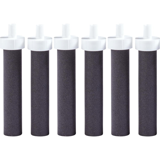 Brita Water Bottle Replacement Filters, BPA-Free, Replaces 1,800 Plastic Water Bottles a Year, Lasts Two Months or 40 Gallons, Includes 6 Filters