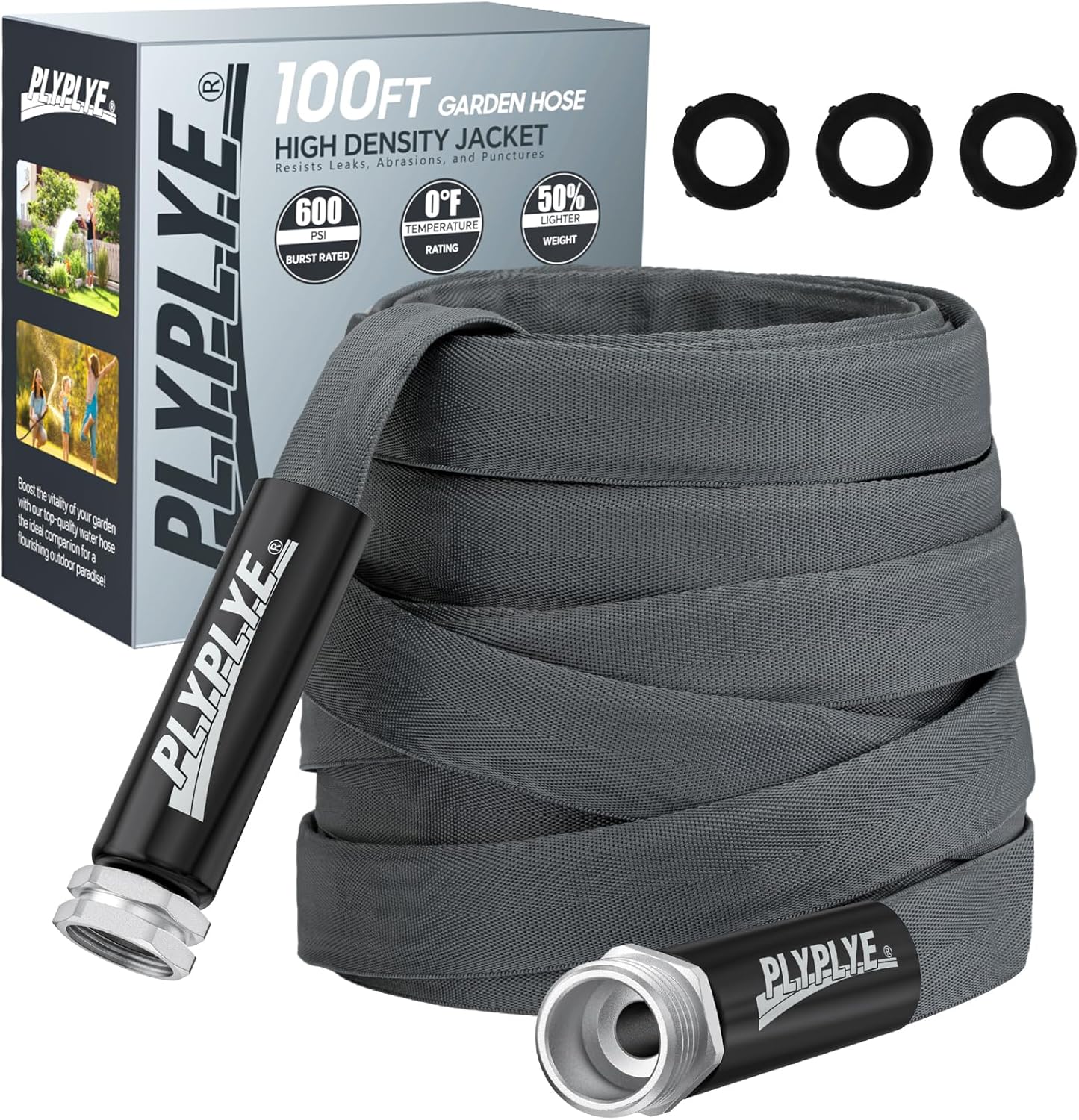 Garden Hose 100ft, Made of TPU(Not PVC), Ultra-Light & Flexible Water 