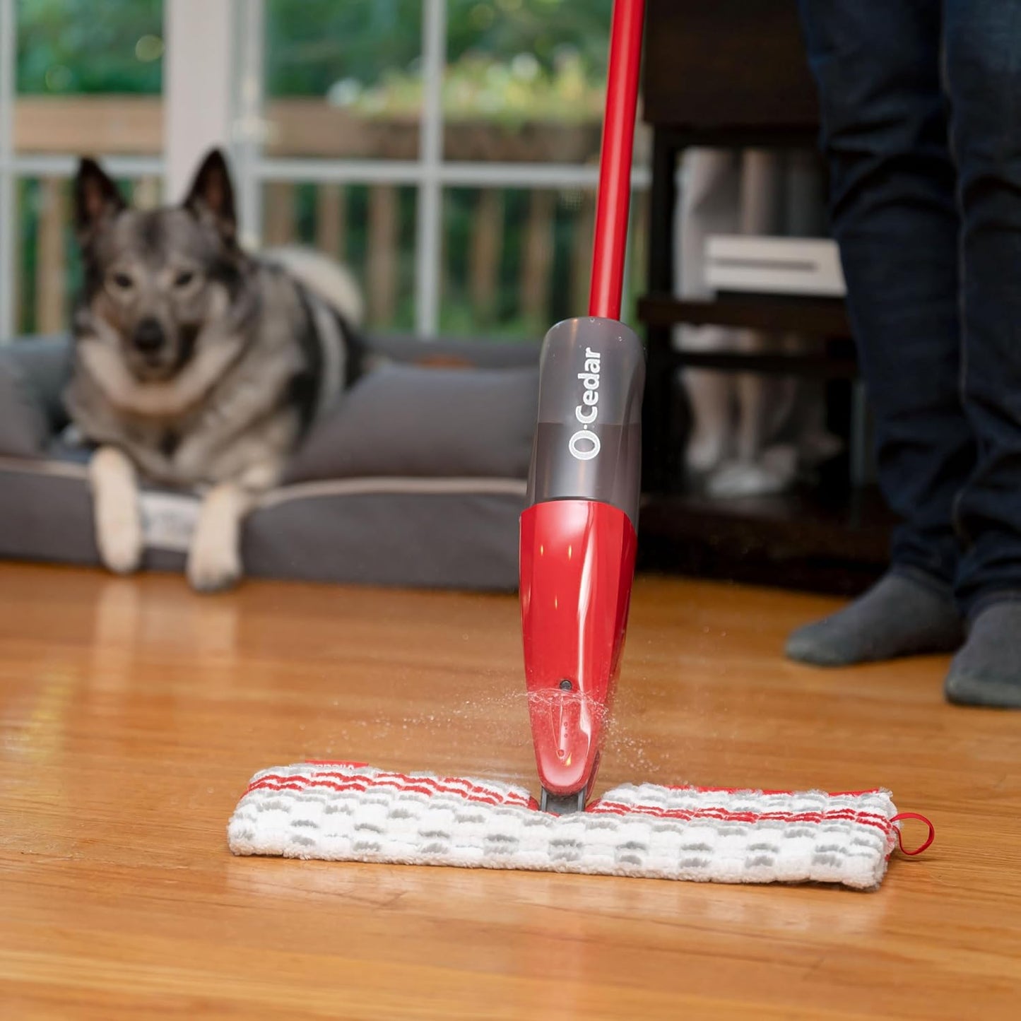 O-Cedar ProMist MAX Microfiber Spray Mop, Red