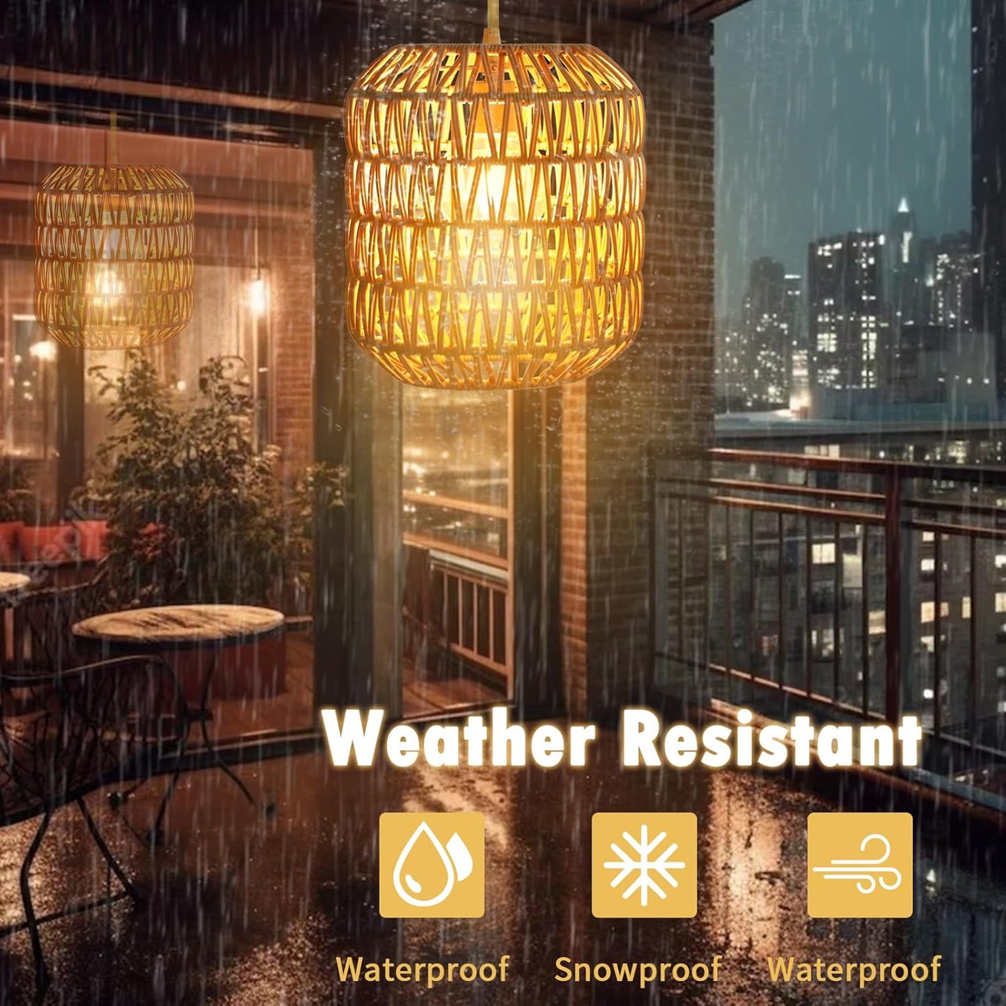 Outdoor Chandelier Solar Pendant Light Outdoor Hanging Lantern Solar Chandelier with Edison Bulb Remote Dimmable Waterproof for Porch Patio Gazebo Garden Yard Decoration