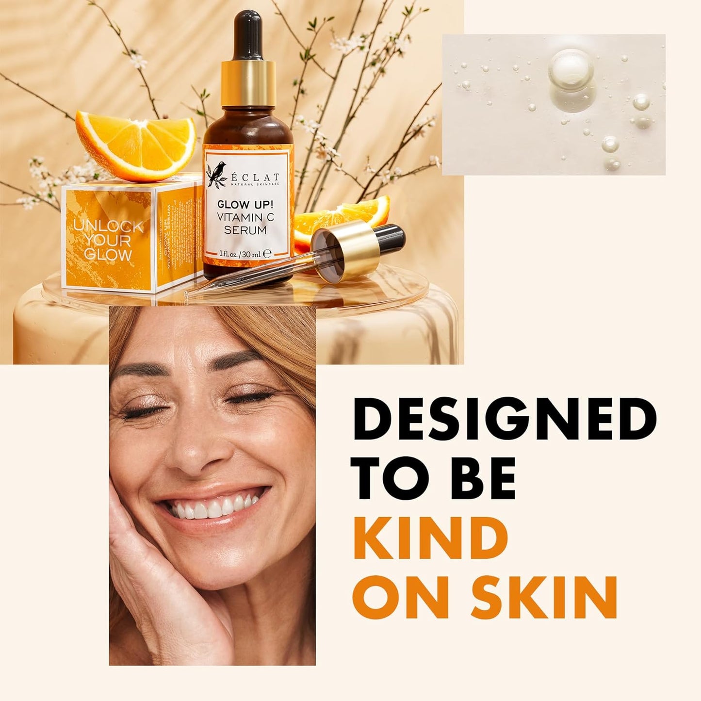 Eclat Skincare Vitamin C Serum - Skin Care for Dark Spots, Vitamin C S