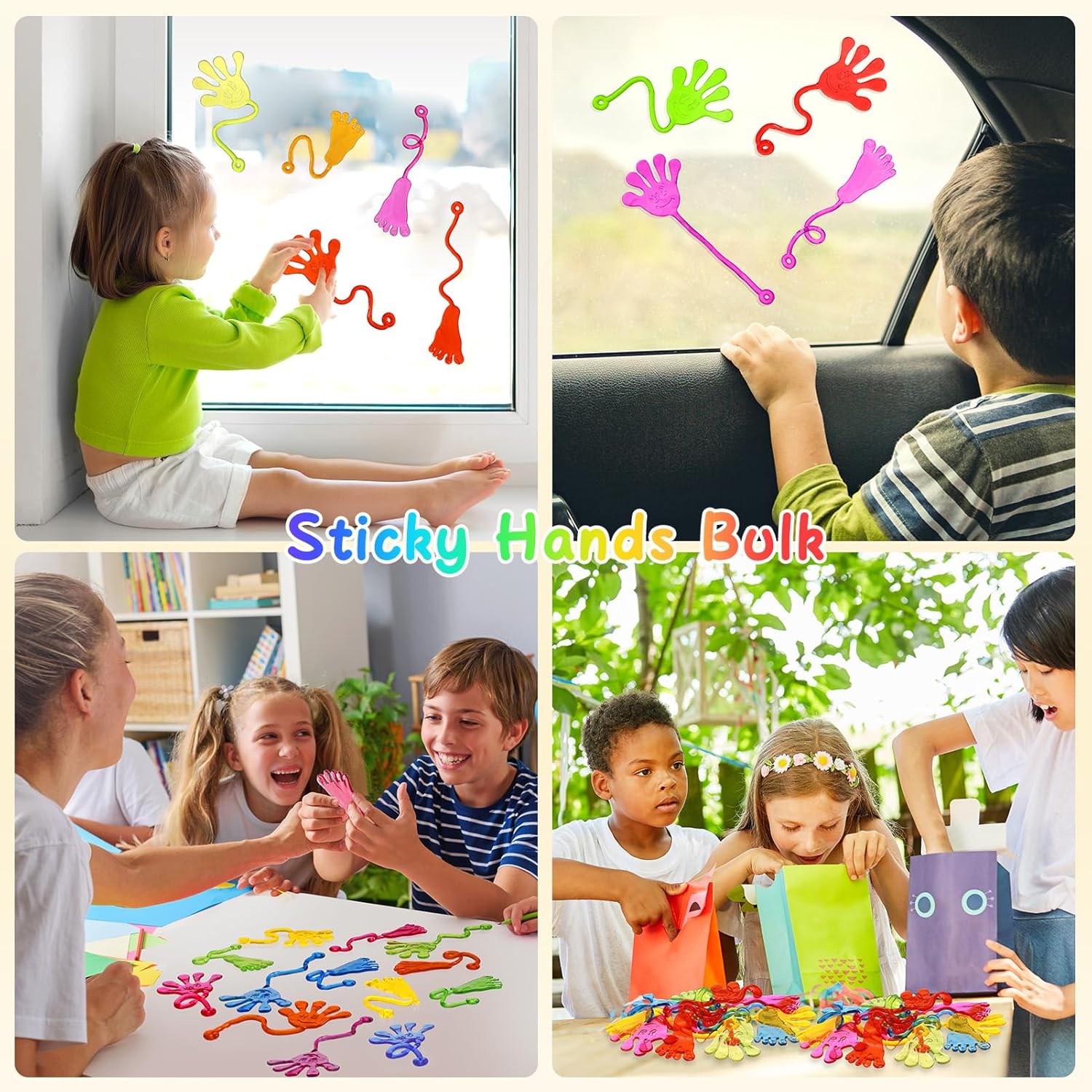 PICcircuit Sticky Hands Bulk 30 PCS Party Favors for Kids 4-8,8-12 Yea