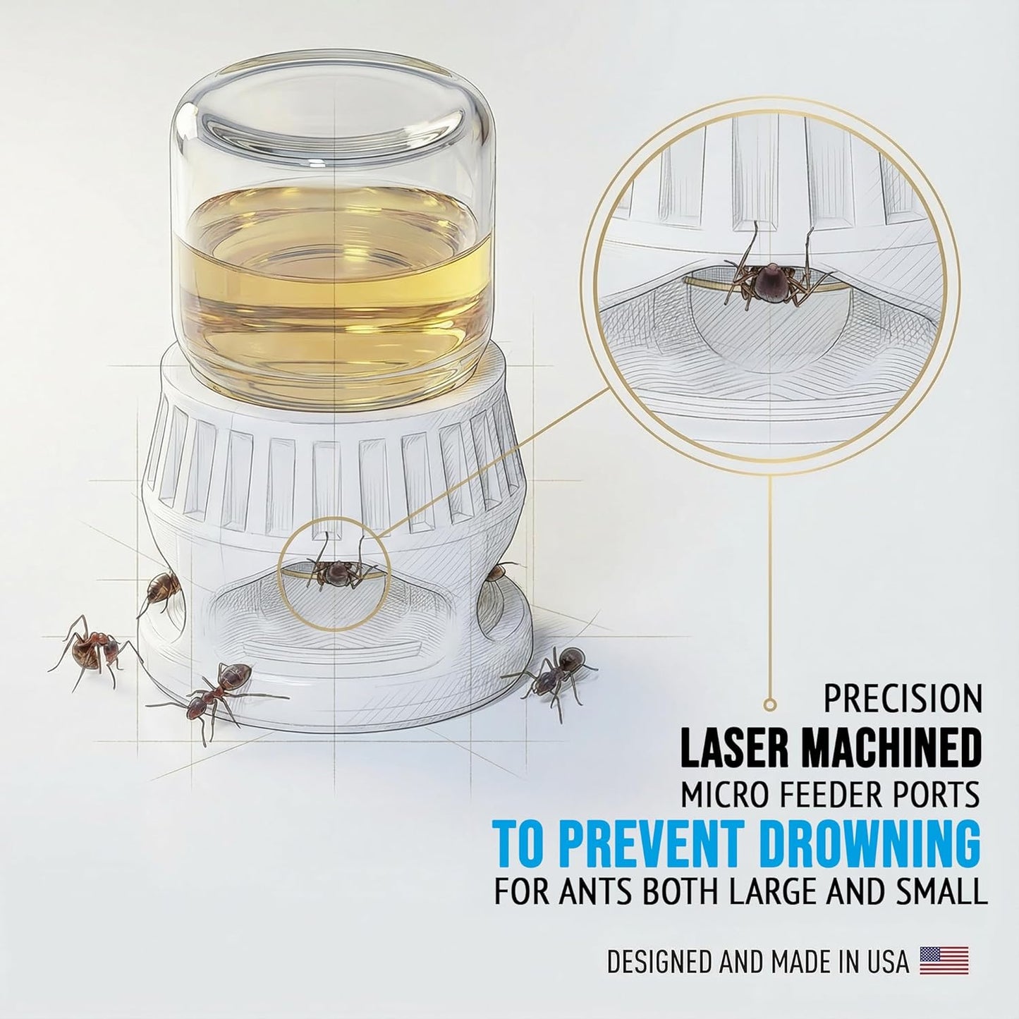 byFormica Micro Pro Experimental Liquid Nectar Feeder for Ants