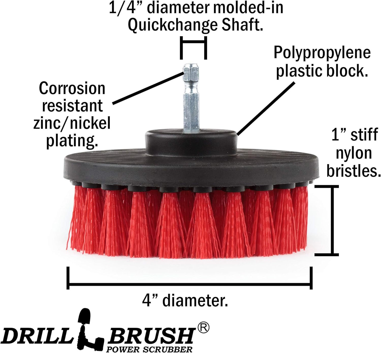 Outdoor Cleaning Tools - Patio Scrub Brush - Outdoor Deck Scrubber Brush - Bird Bath Cleaning Tool - Fountain Cleaning Brush - Garden Statues Cleaning Tools - Concrete Stain Cleaner - House Siding