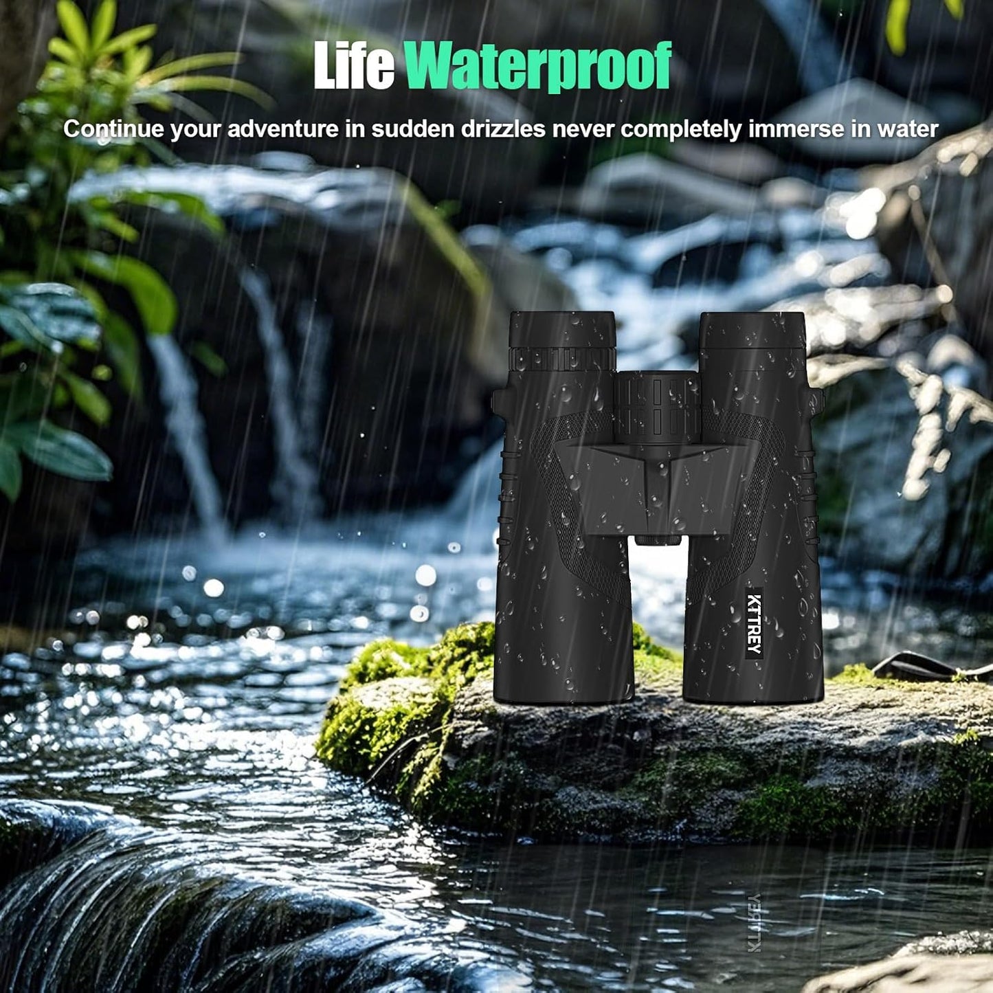 10x42 Binoculars with BAK4 Prism & FMC Coating - Waterproof Bird Watching Binoculars for Adults, Clear Daylight Vision for Hiking, Travel, Sports Events & Wildlife Observation