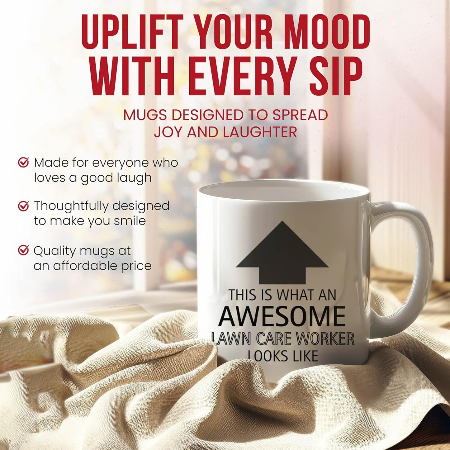 Awesome Lawn Care Worker Looks Like Mug - Specialist Coffee Cup - Gardening Enthusiast Funny Gift From Friends - Management Tea Mugs - Cups - 11 Oz Ceramic Gifts For Birthday, Him, Her, Christmas