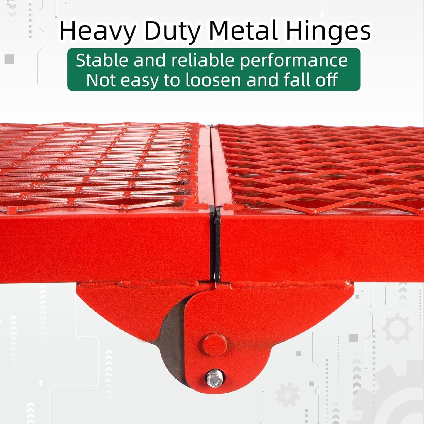 Folding Scaffolding Platform, 71(L) x15.7(W) x51(H)''770 Lbs, Adjustab