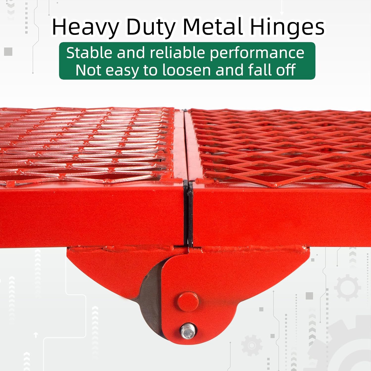 Folding Scaffolding Platform, 71(L) x15.7(W) x51(H)''770 Lbs, Adjustab