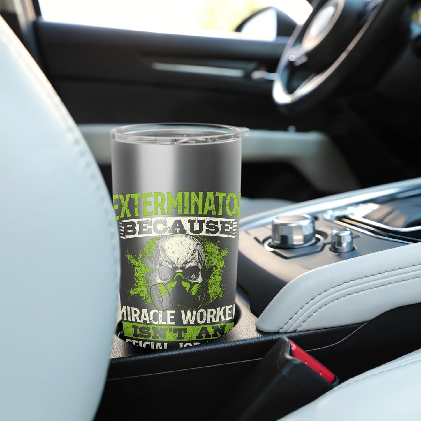 Miracle Worker - Exterminator Pest Control Termite Bugs Stainless Steel Insulated Tumbler