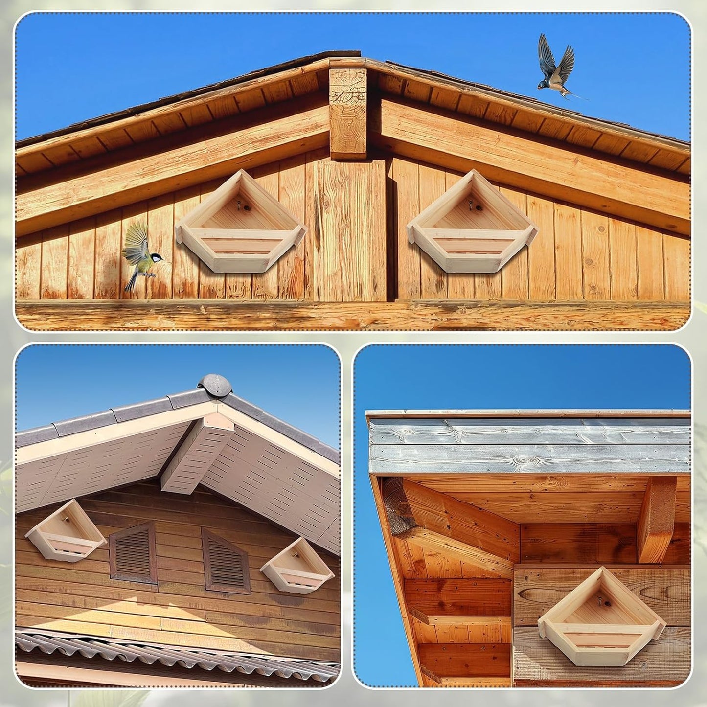 Cedar Dove Nesting Box Dove House Nest for Bird Pigeon Outside Doves Nesting and Roosting Platform Garden Decoration