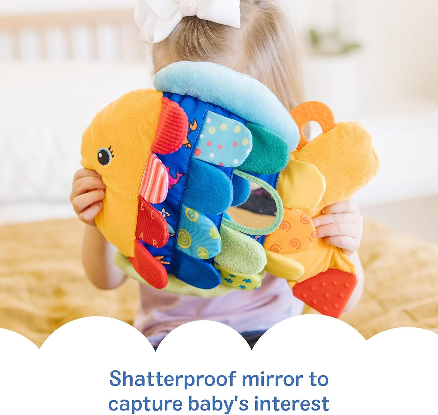 Melissa & Doug K’s Kids, Flip Fish Stuffed Animal, Soft Baby Book, Mul