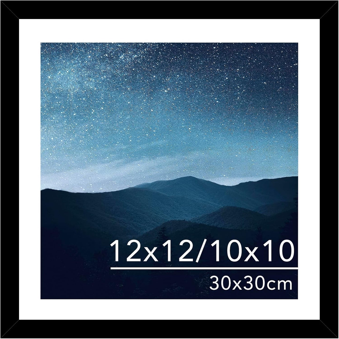 12x12 Picture Frame with Mat for 30 x 30cm Diamond Art Painting, Displ