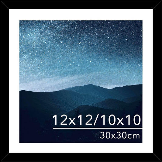 12x12 Picture Frame with Mat for 30 x 30cm Diamond Art Painting, Displ