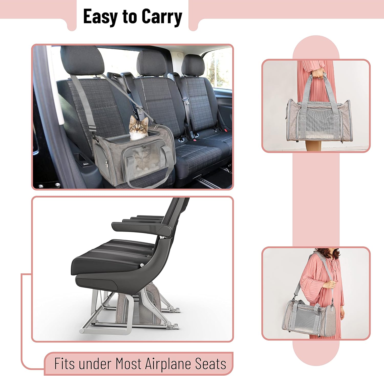 Mr. Pen- Pet Carrier, Cat Carrier, Dog Carrier, Cat Bag Carrier, Cat T