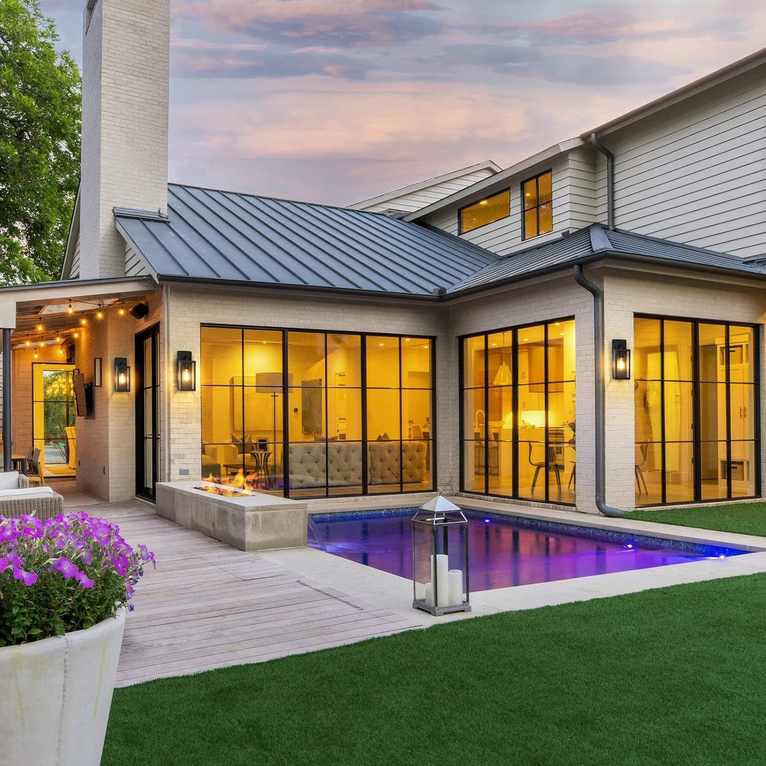 Outdoor Wall Light Fixtures, Exterior Waterproof Wall Lanterns, Porch 