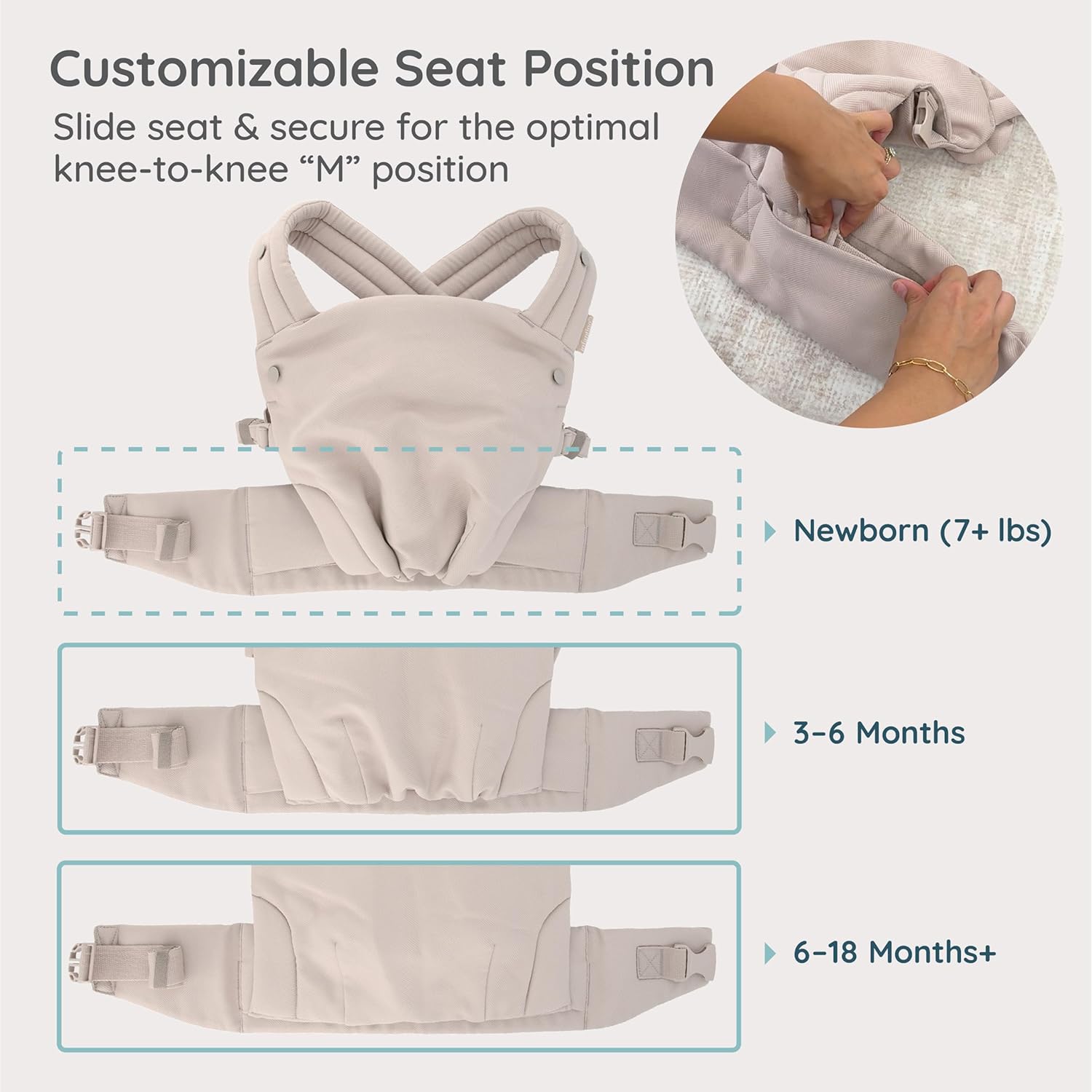Infantino Honey Blossom Baby Carrier, Ergonomic Infant to Toddler Carr