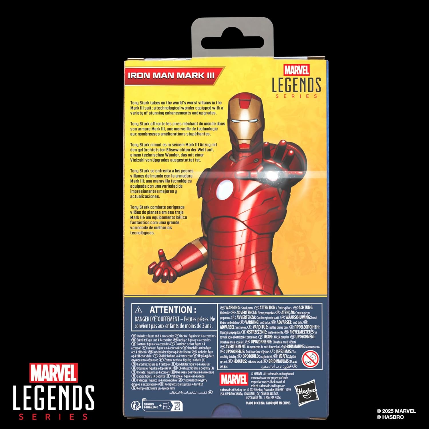 Marvel Legends Series Iron Man Mark III, Iron Man Movie Collectible 6-