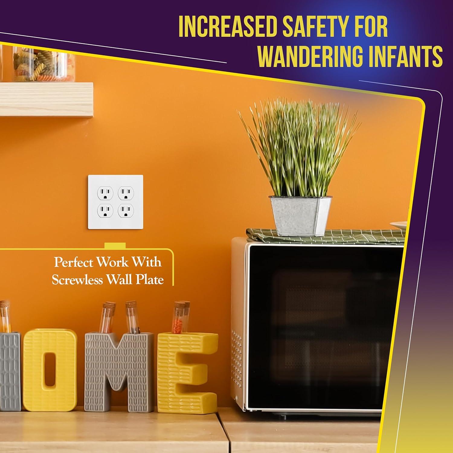 ENERLITES Duplex Receptacle Outlet, Residential Grade Electrical Wall 