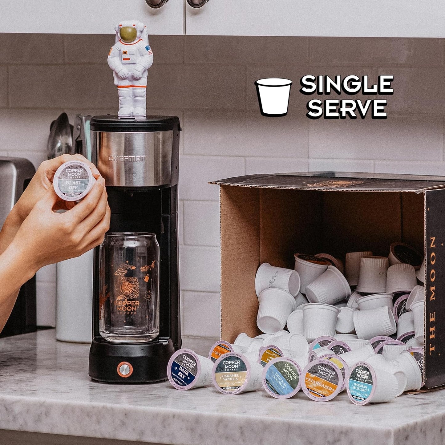 Copper Moon Single Serve Coffee Pods For Keurig K-Cup Brewers, Light M