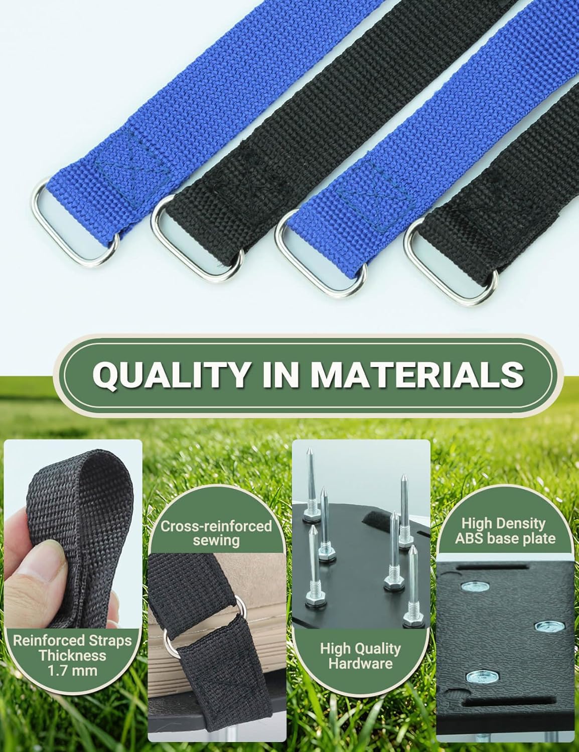 Lawn Aerator Shoes for Lawn, Soil Yard Aerator Tool with Hook & Loop S