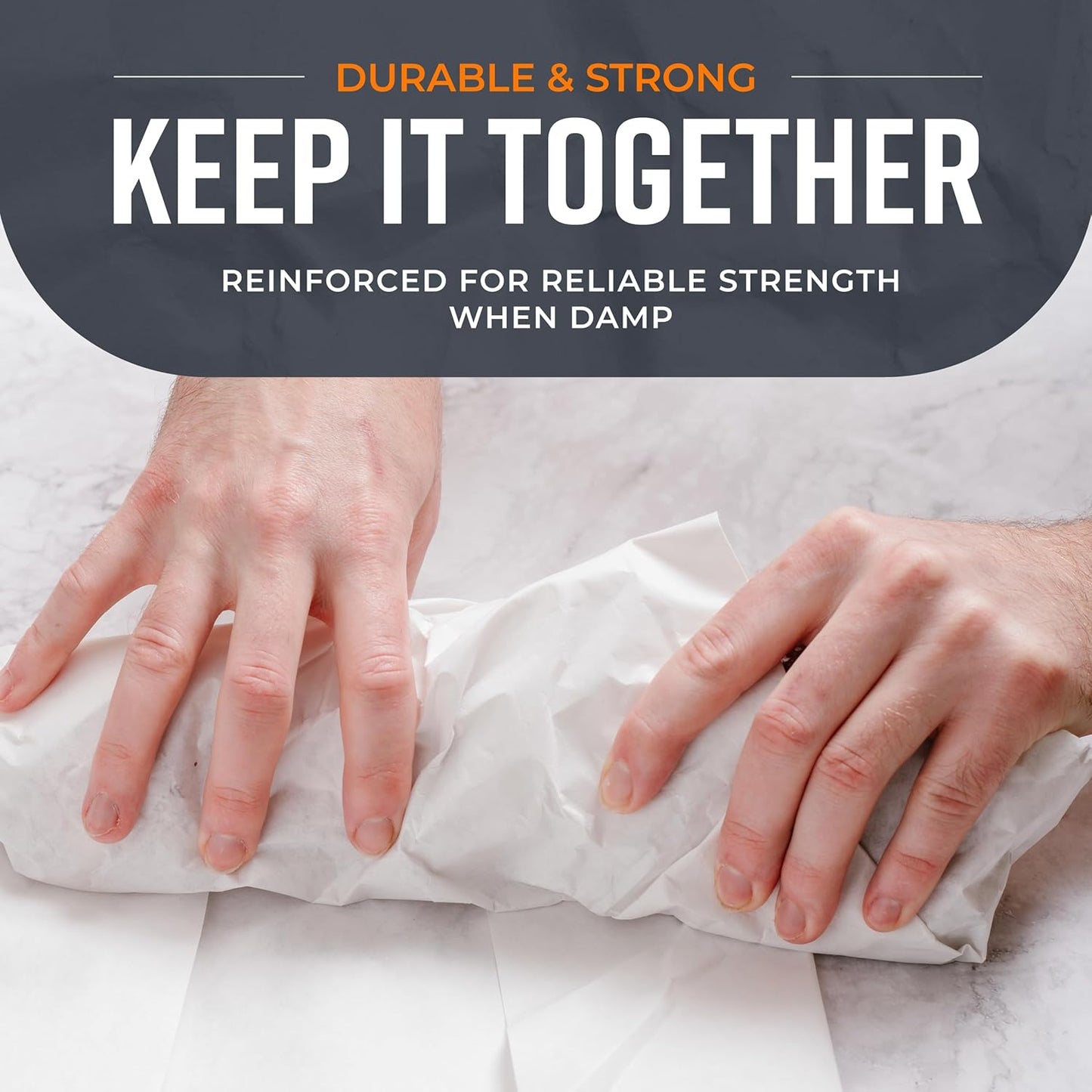 White Kraft Butcher Paper Roll - 18'' x 150' - Versatile & Durable - I