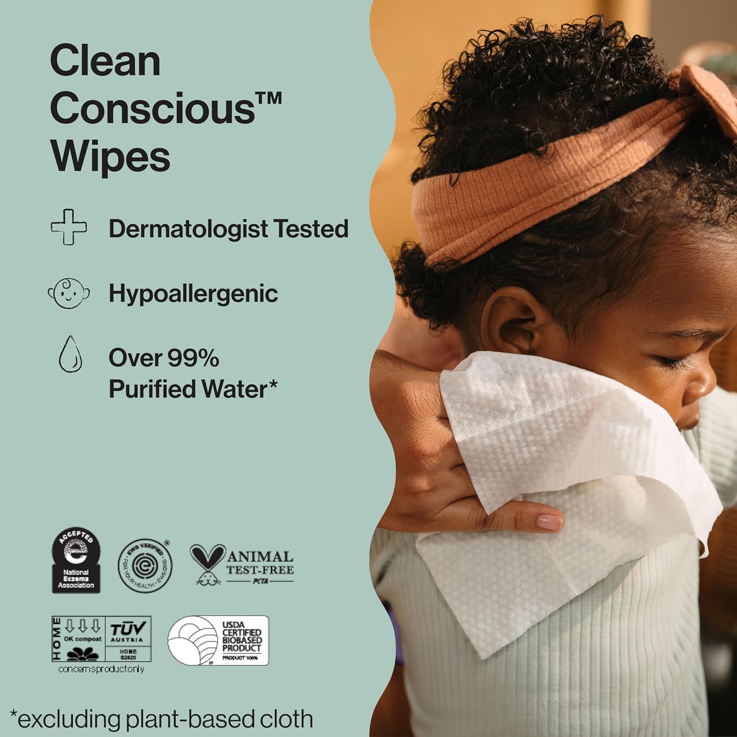 The Honest Company Hypoallergenic Multi-Use Baby Wipes for Sensitive S