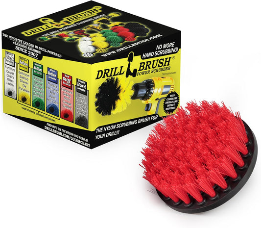 Outdoor Cleaning Tools - Patio Scrub Brush - Outdoor Deck Scrubber Brush - Bird Bath Cleaning Tool - Fountain Cleaning Brush - Garden Statues Cleaning Tools - Concrete Stain Cleaner - House Siding