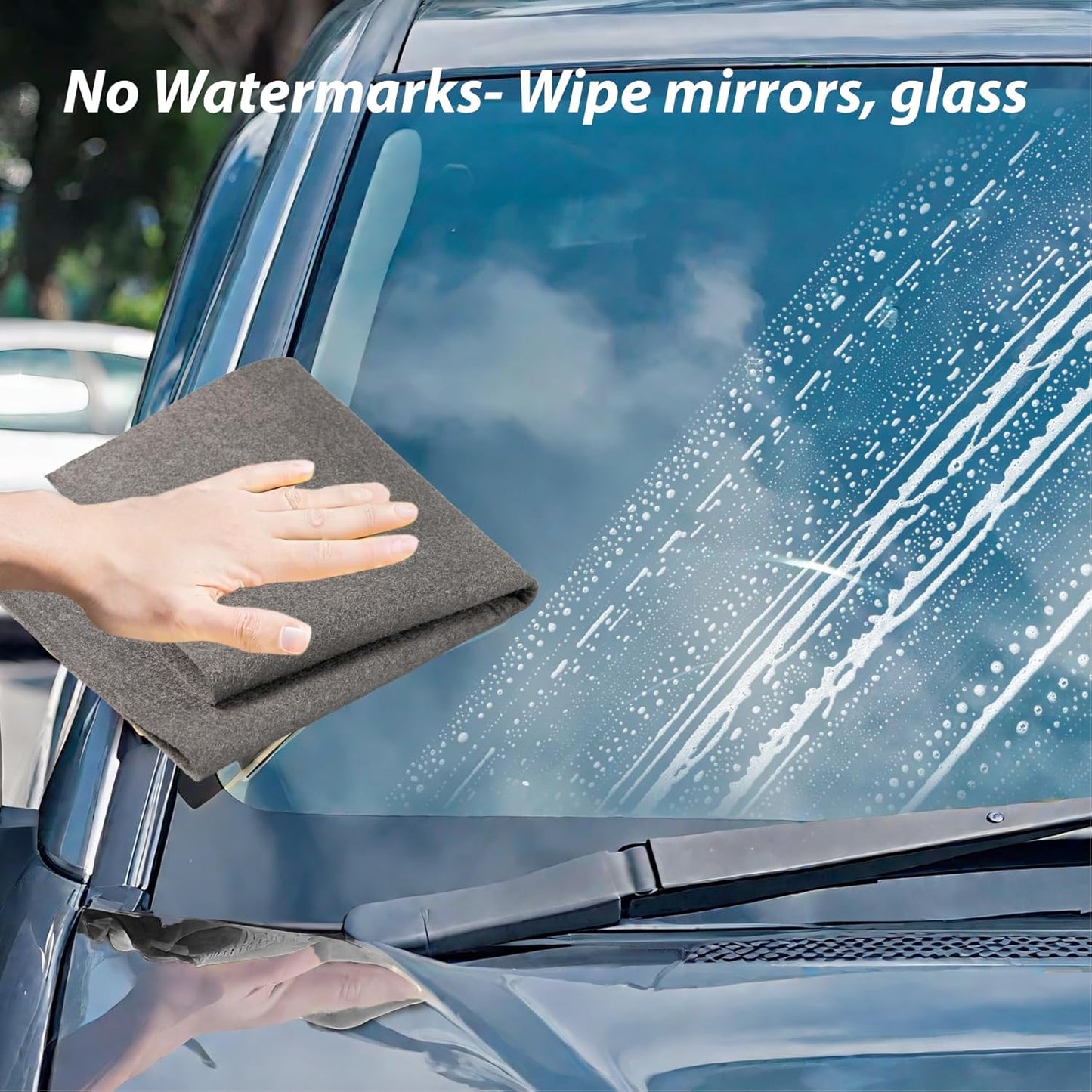 Thickened Magic Cleaning Cloth for Glass,5Pcs Lint Streak Free Microfi