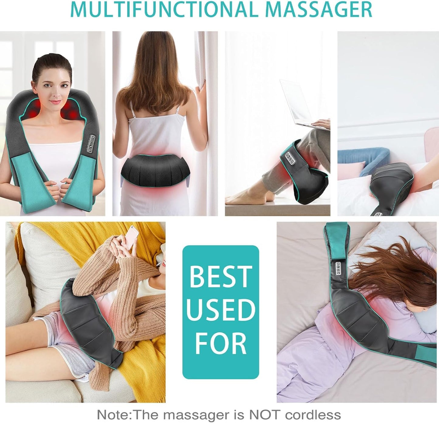 AERLANG Fathers Day Dad Gifts Neck Massger,Shiatsu Neck and Back Massa