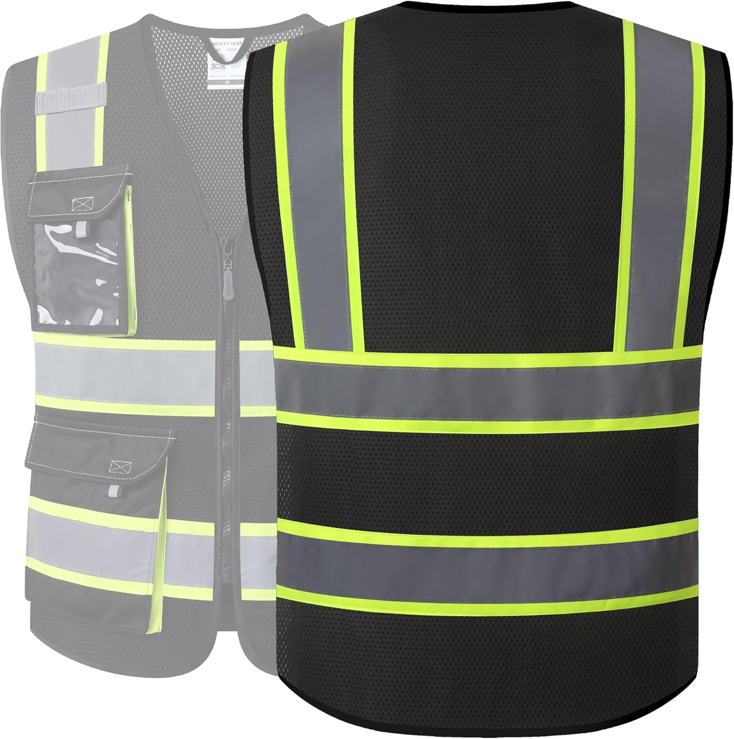 JKSafety Hi Vis Reflective Safety Vests for Men Women High Visibility 