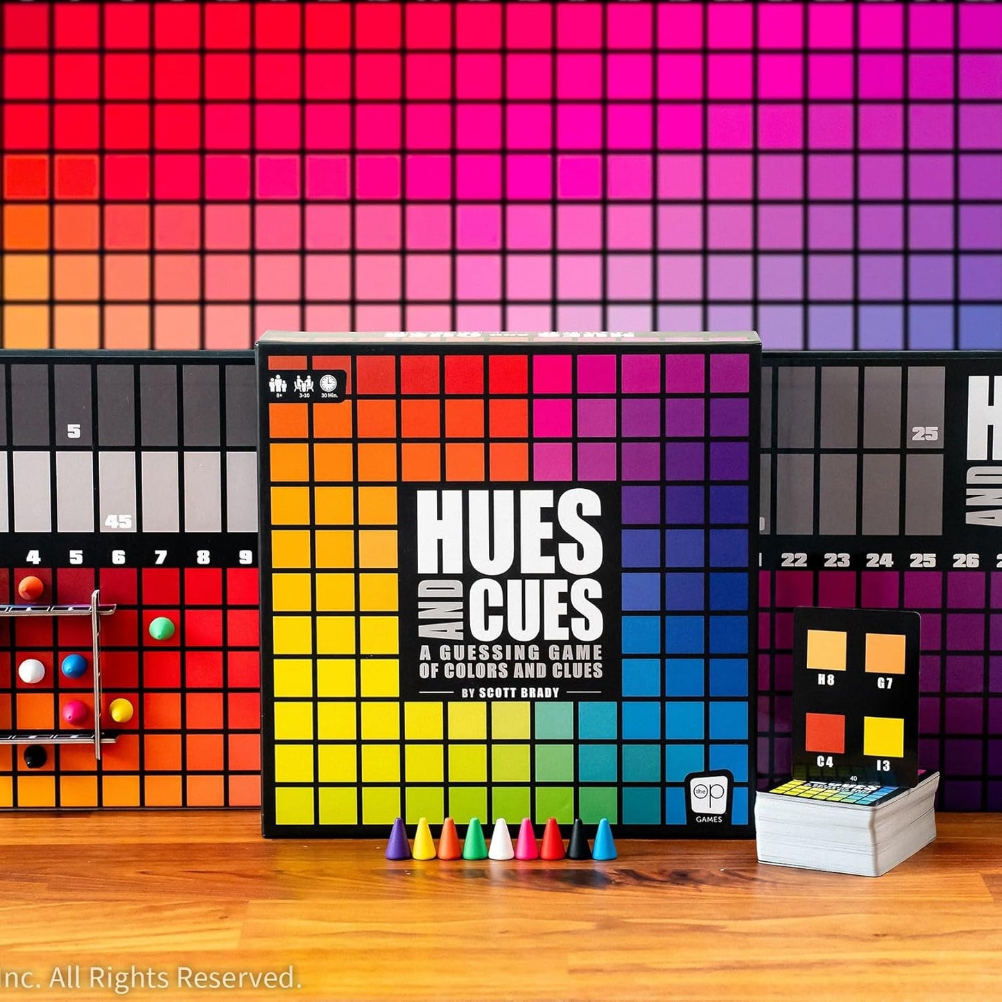 HUES and CUES - Vibrant Color Guessing Board Game for 3-10 Players Age