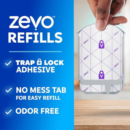 Zevo Flying Insect Trap Official Refill Cartridges - Fits Both Zevo Tr