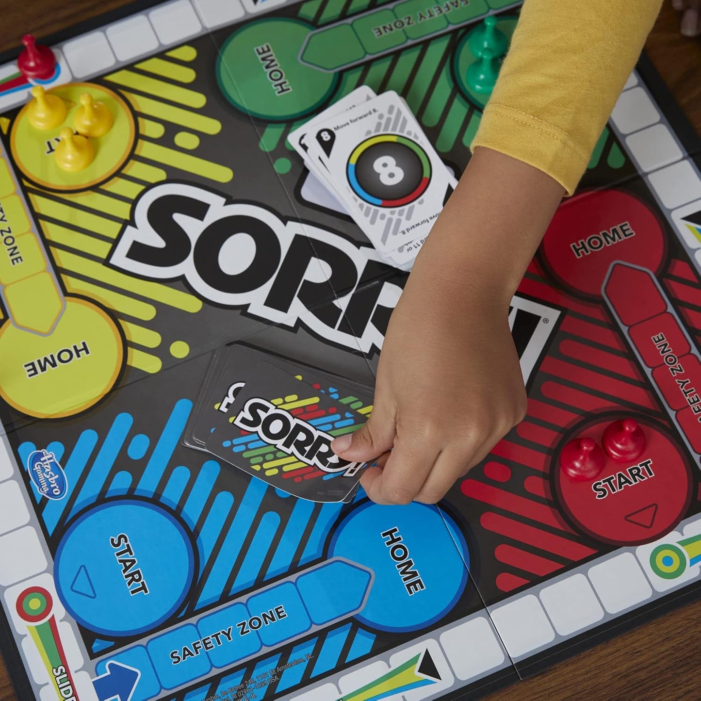 Sorry! Board Game for Kids Ages 6 and Up; Classic Hasbro Board Game; E
