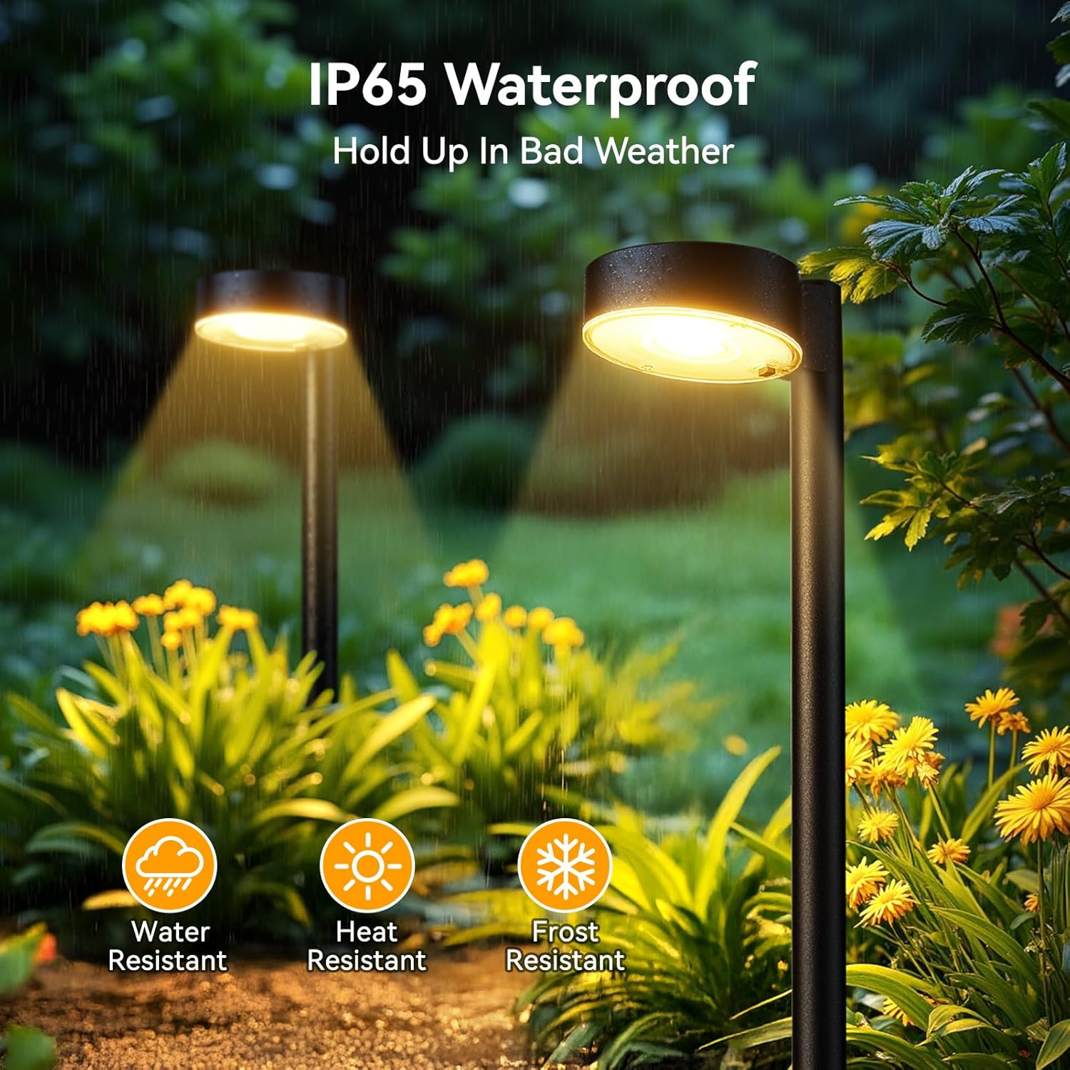 8 Pack Solar Pathway Lights Outdoor, 12 Brighter LED Solar Lights Outd